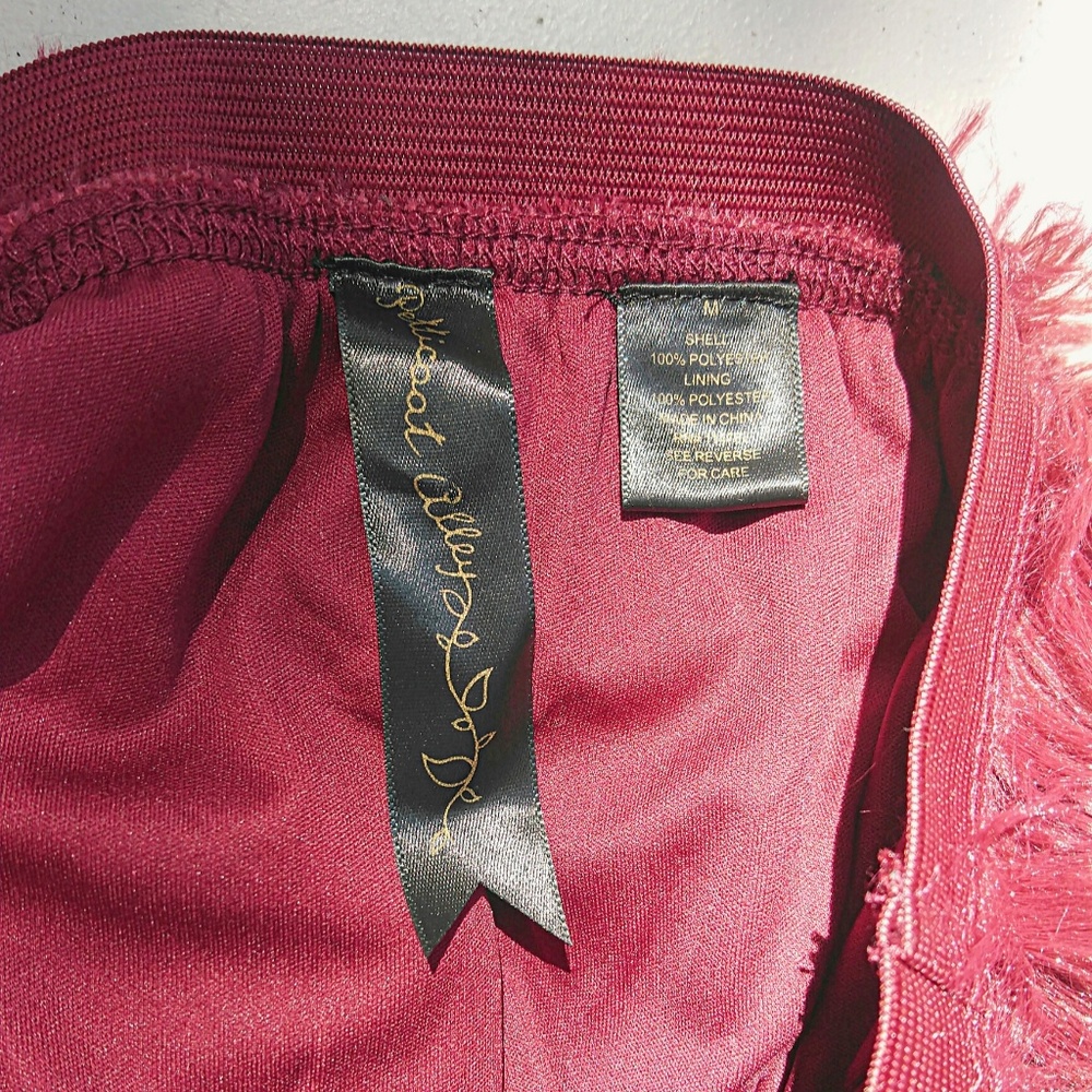 Petticoat M faux fur mini skirt